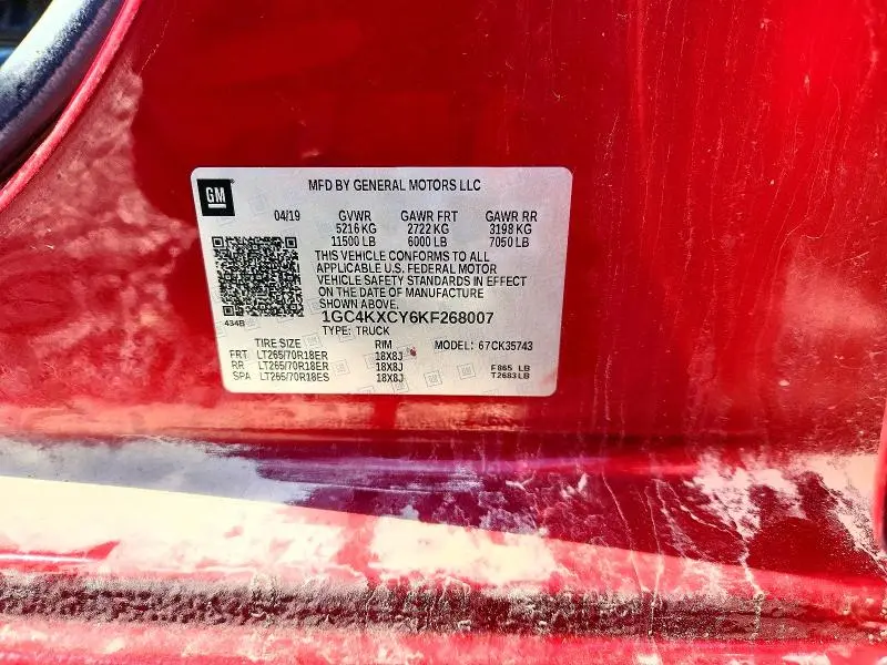 2019 CHEVROLET SILVERADO K3500 LTZ  