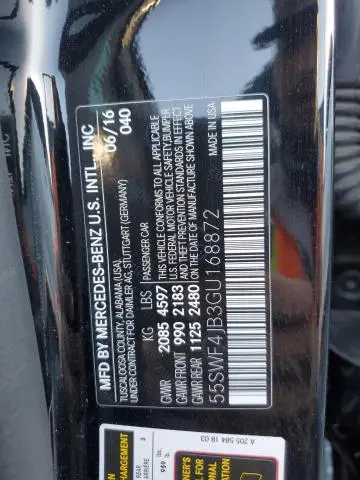 2016 MERCEDES-BENZ C 300