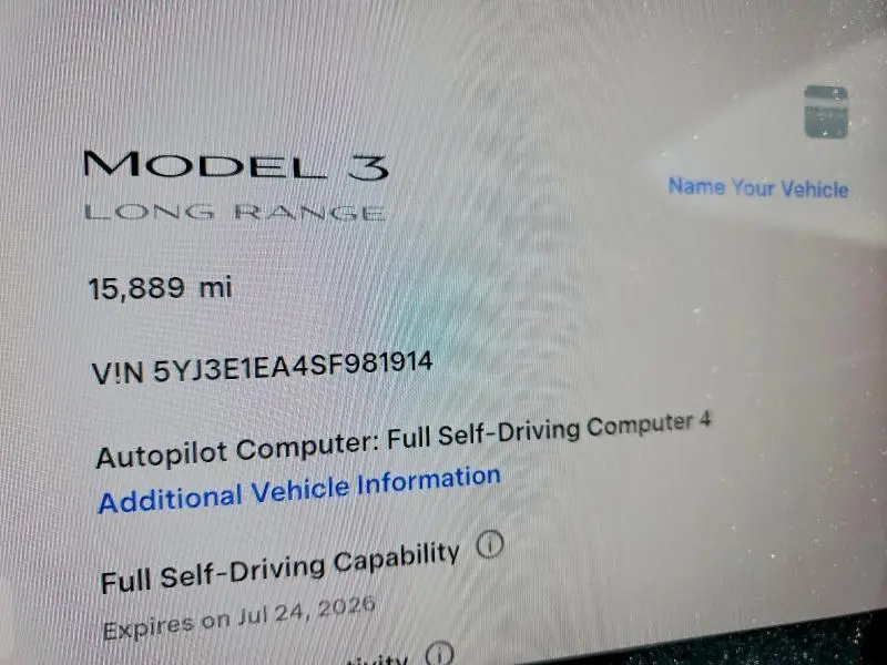 2025 TESLA MODEL 3   