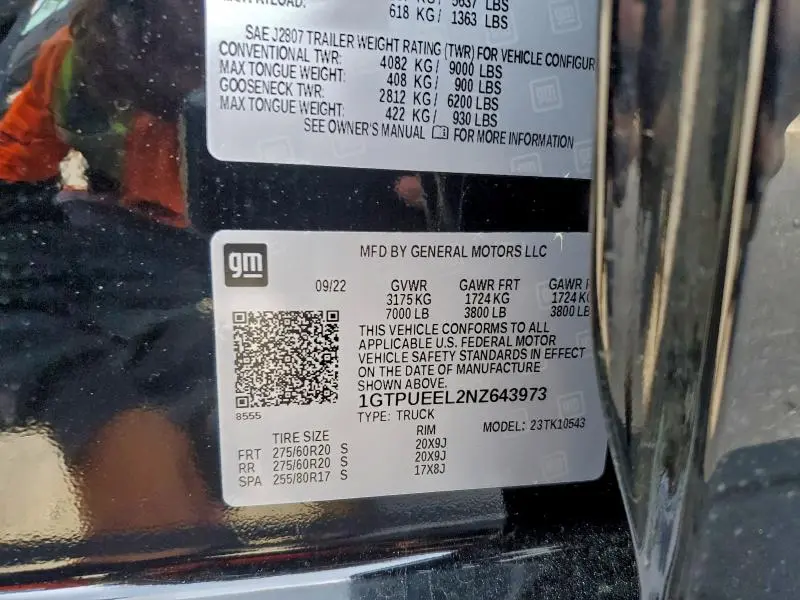 2022 GMC SIERRA K1500 AT4  