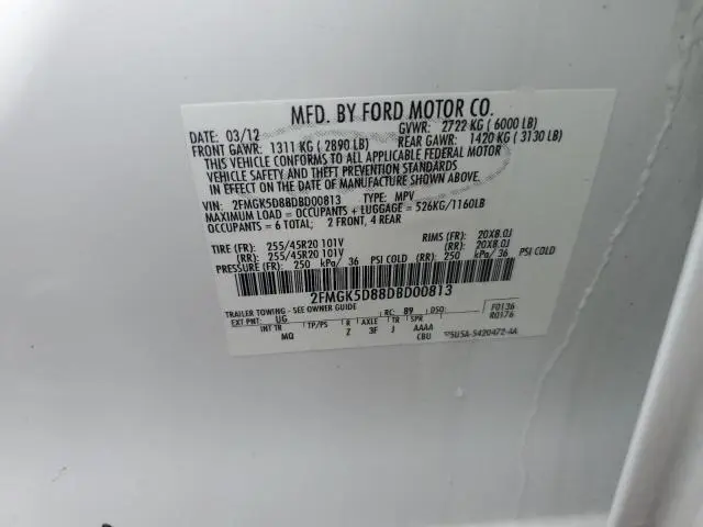 2013 FORD FLEX LIMITED  