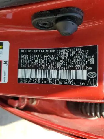 2013 TOYOTA COROLLA BASE  