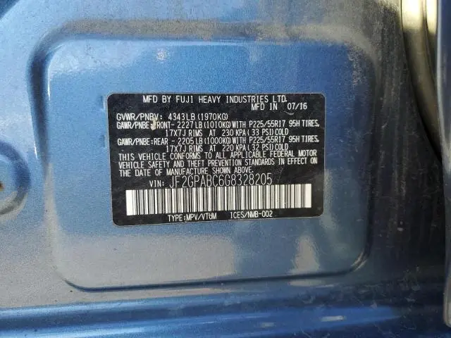 2016 SUBARU CROSSTREK PREMIUM  