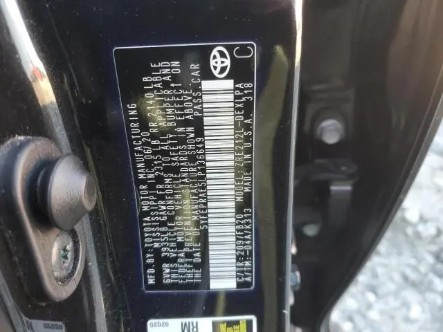 2020 TOYOTA COROLLA LE  