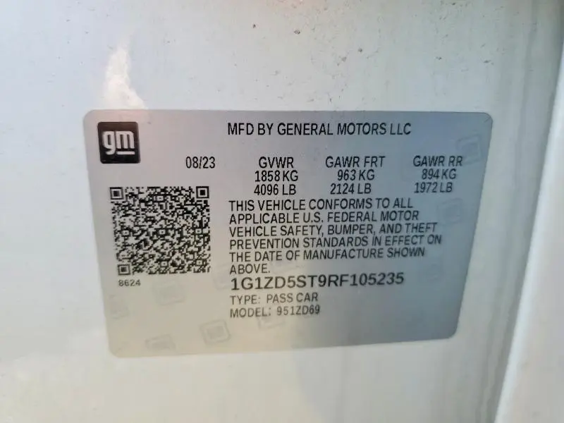 2024 CHEVROLET MALIBU LT  