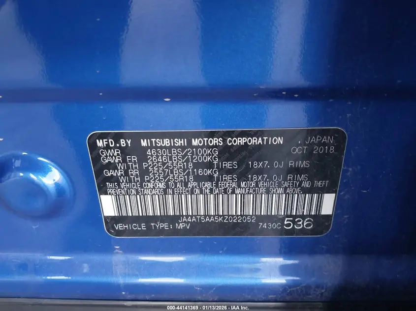 2019 MITSUBISHI ECLIPSE CROSS SE