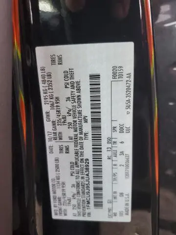 2018 FORD ESCAPE TITANIUM  