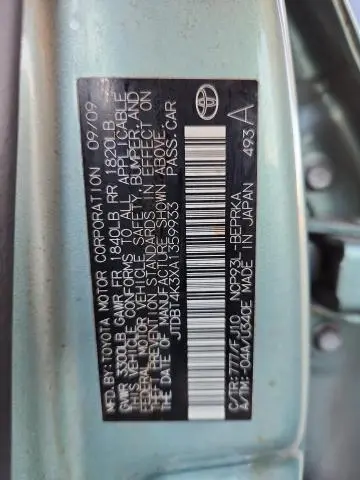 2010 TOYOTA YARIS   