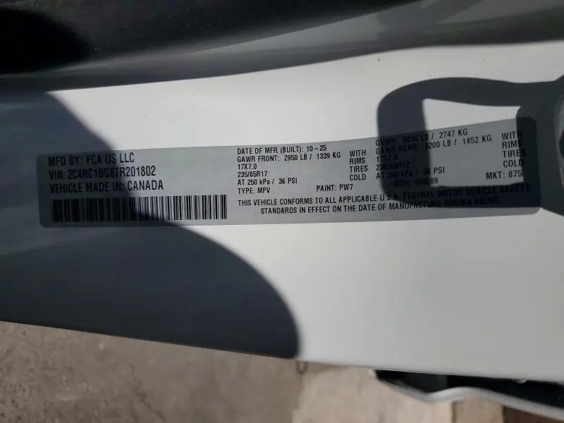 2026 CHRYSLER PACIFICA SELECT  