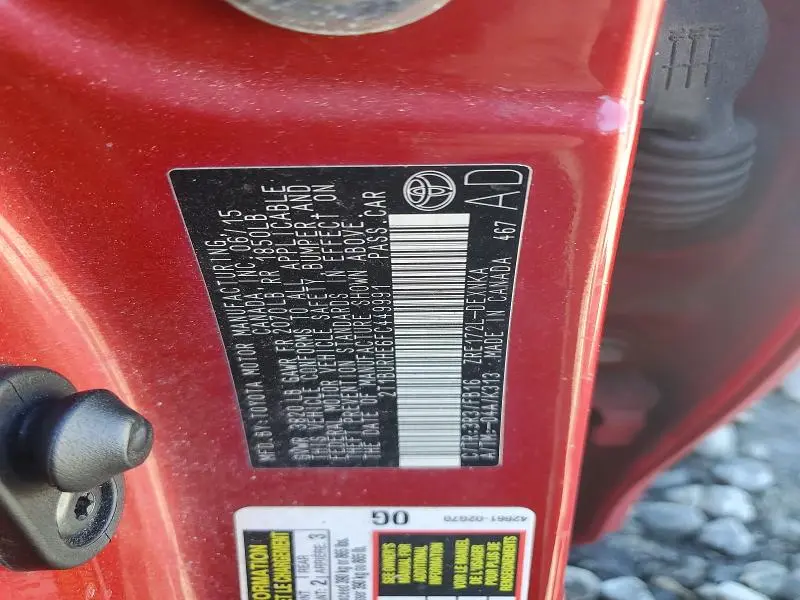 2015 TOYOTA COROLLA   