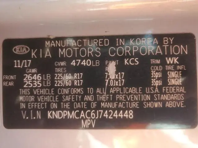 2018 KIA SPORTAGE LX  