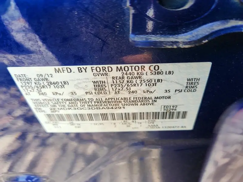 2013 FORD EDGE SE  