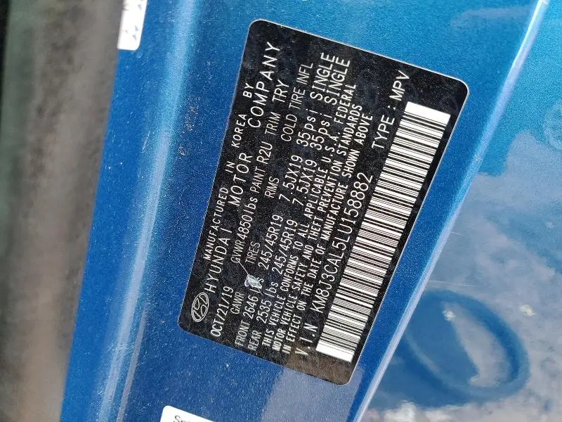 2020 HYUNDAI TUCSON SPORT  