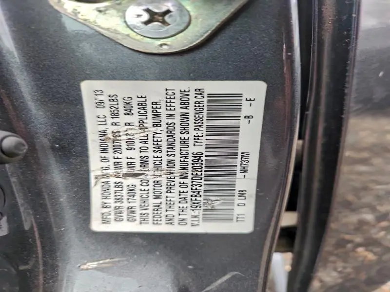 2013 HONDA CIVIC HYBRID L  