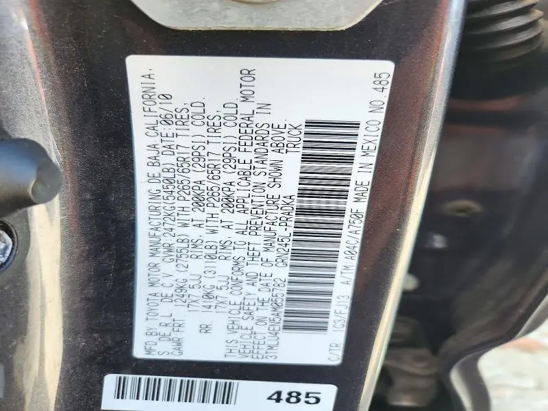 2010 TOYOTA TACOMA V6  