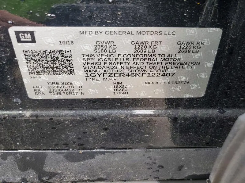 2019 CADILLAC XT4 SPORT  