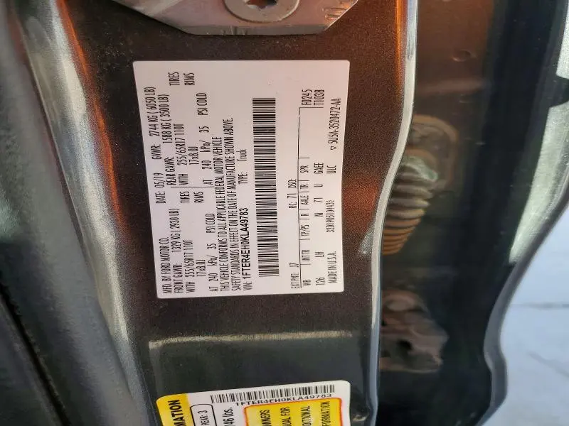 2019 FORD RANGER XL  