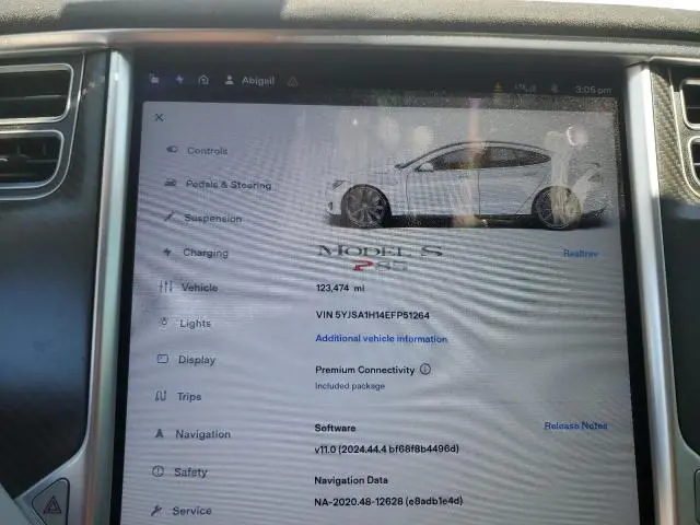 2014 TESLA MODEL S   