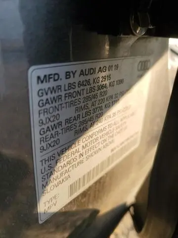 2019 AUDI Q7 PREMIUM PLUS  