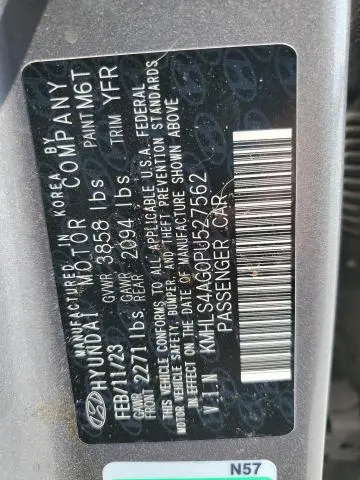 2023 HYUNDAI ELANTRA SEL  