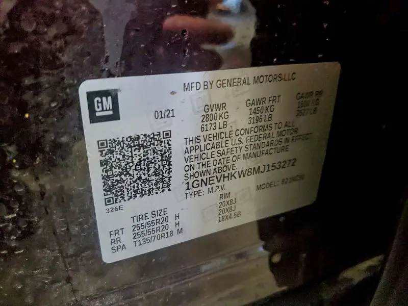 2021 CHEVROLET TRAVERSE LT  