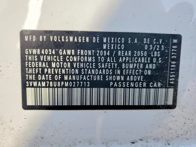2023 VOLKSWAGEN JETTA SPORT  
