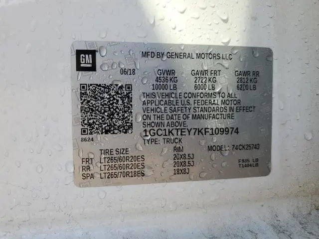 2019 CHEVROLET SILVERADO K2500 HEAVY DUTY LTZ  