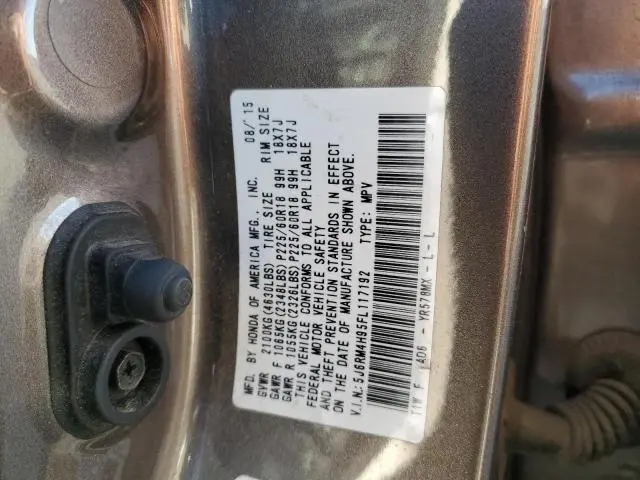 2015 HONDA CR-V TOURING  