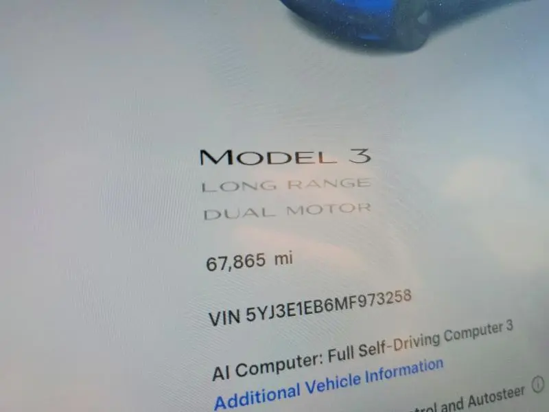 2021 TESLA MODEL 3   