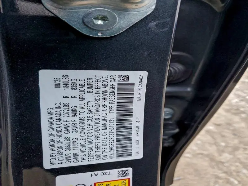 2026 HONDA CIVIC SPORT  