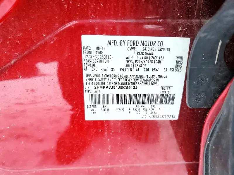 2018 FORD EDGE SEL