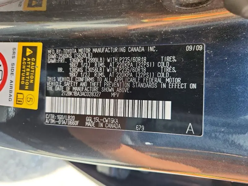 2010 LEXUS RX 350  