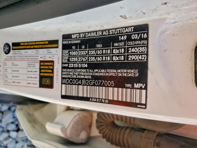 2016 MERCEDES-BENZ GLC 300  