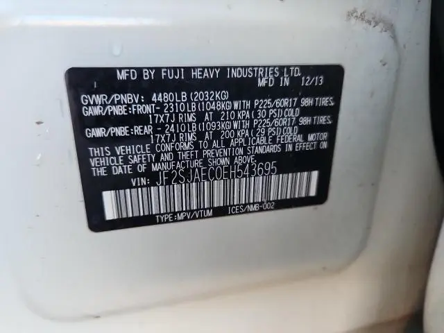 2014 SUBARU FORESTER 2.5I PREMIUM  