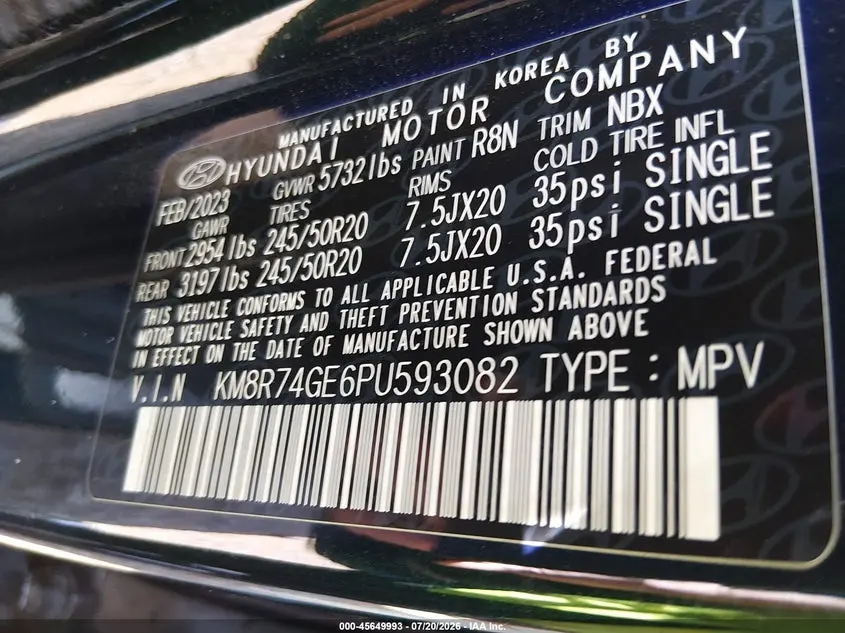 2023 HYUNDAI PALISADE CALLIGRAPHY