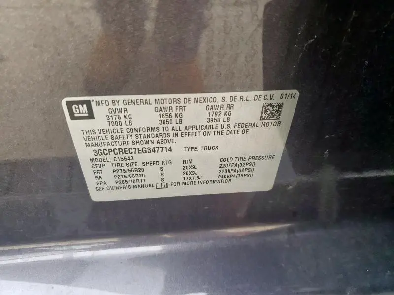 2014 CHEVROLET SILVERADO C1500 LT  