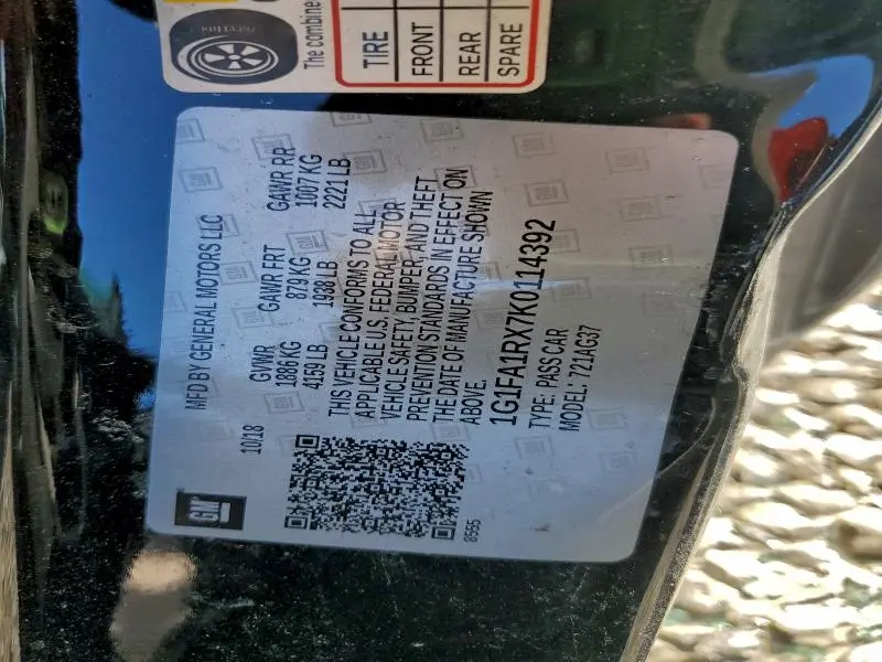 2019 CHEVROLET CAMARO LS  