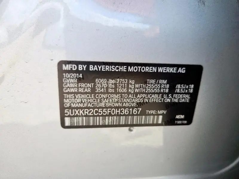 2015 BMW X5 SDRIVE35I  