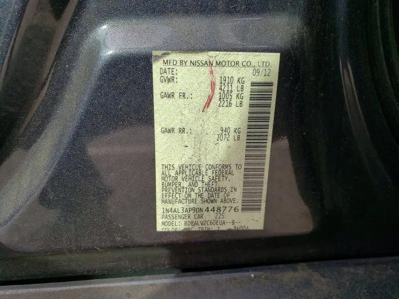 2013 NISSAN ALTIMA 2.5  