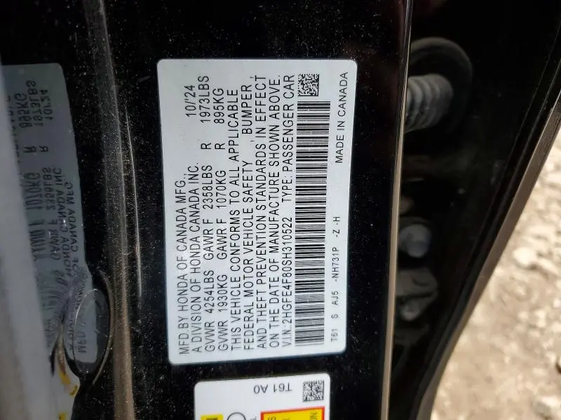 2025 HONDA CIVIC SPORT  