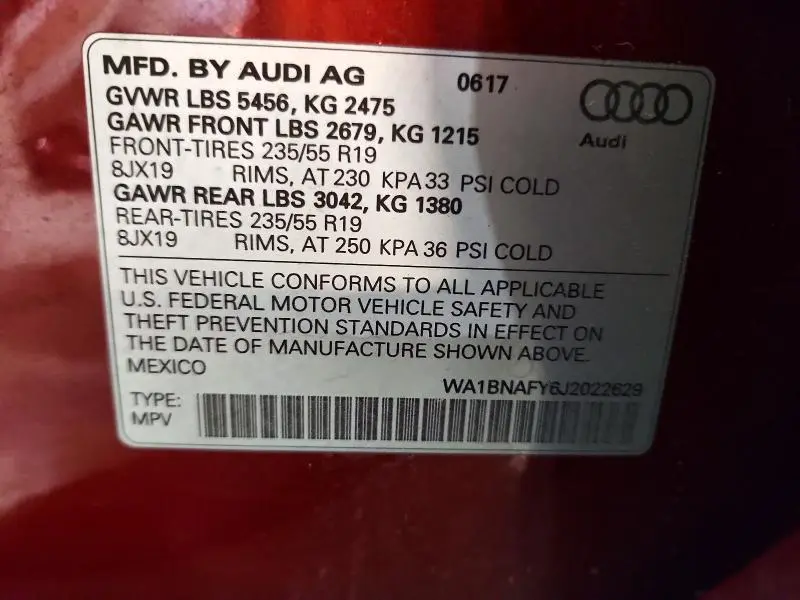 2018 AUDI Q5 PREMIUM PLUS  