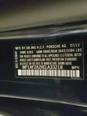 2014 PORSCHE CAYENNE   