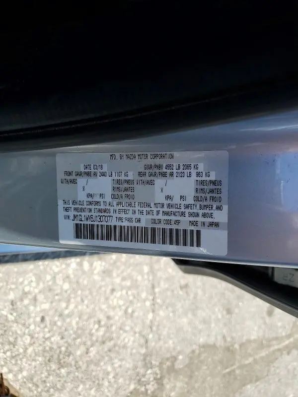 2018 MAZDA 6 GRAND TOURING RESERVE  