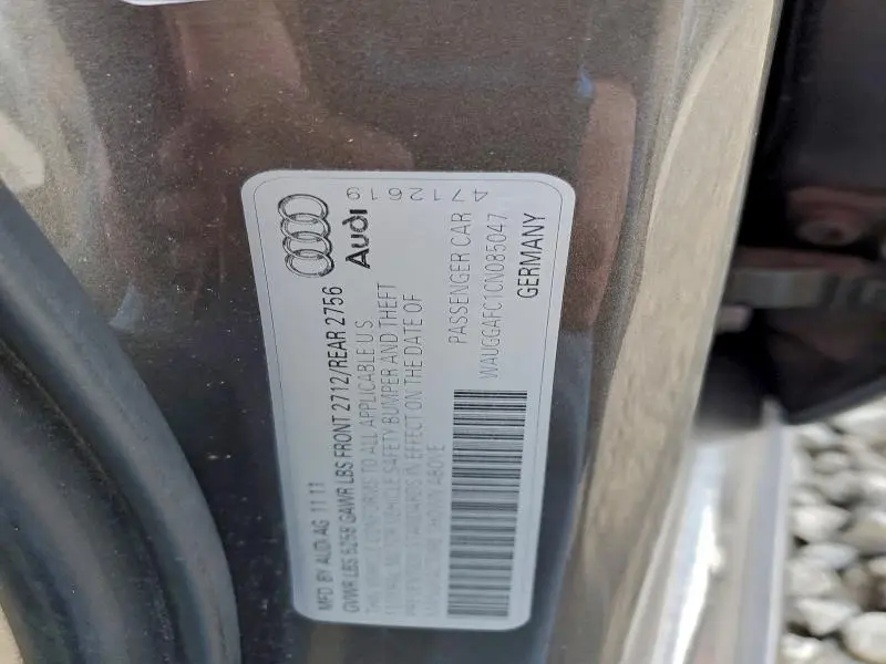 2012 AUDI A6 PREMIUM PLUS  