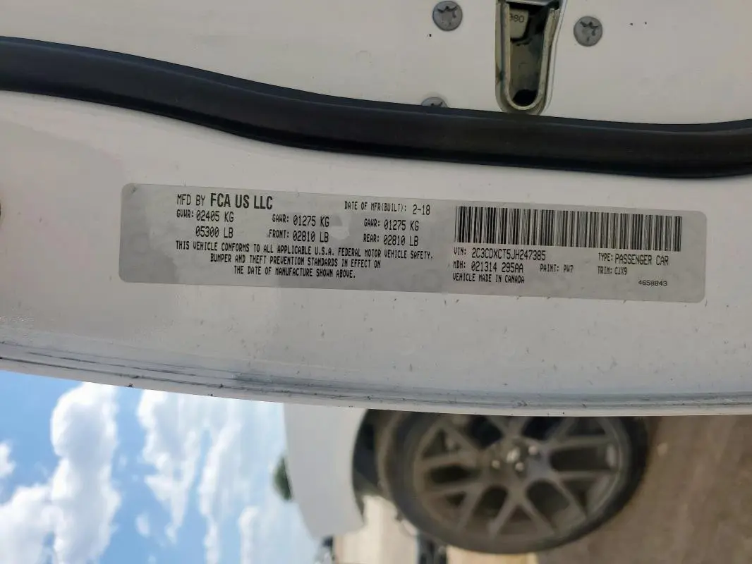 2018 DODGE CHARGER R/T  