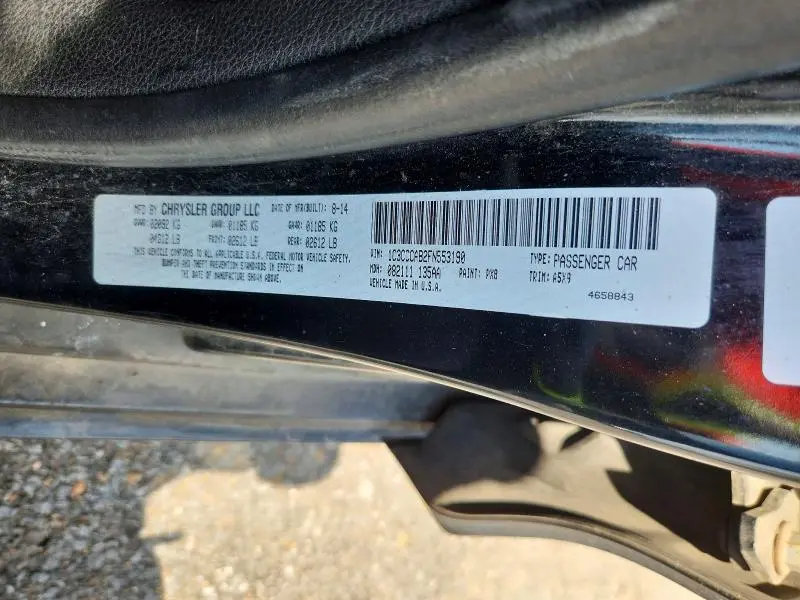 2015 CHRYSLER 200 LIMITED  