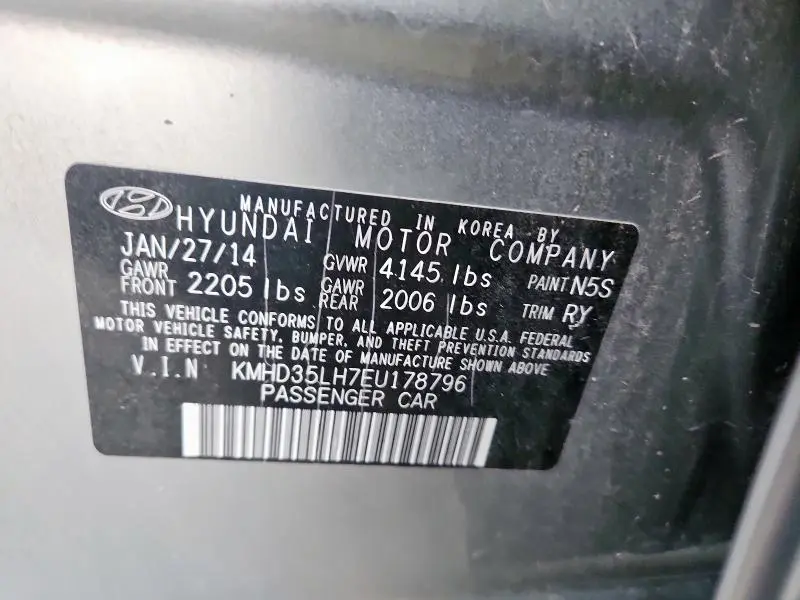 2014 HYUNDAI ELANTRA GT   