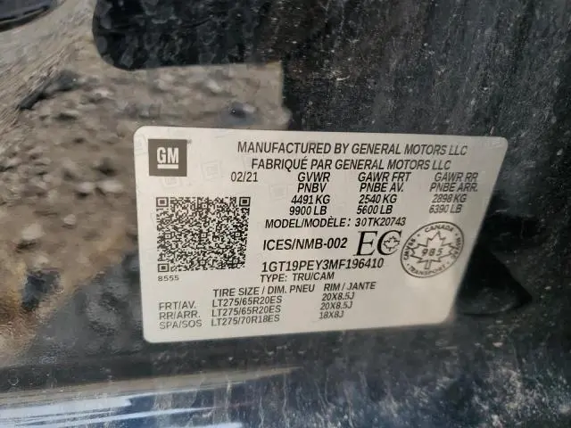 2021 GMC SIERRA K2500 AT4  