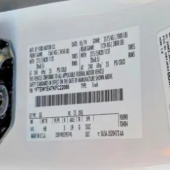 2019 FORD F150 SUPERCREW  