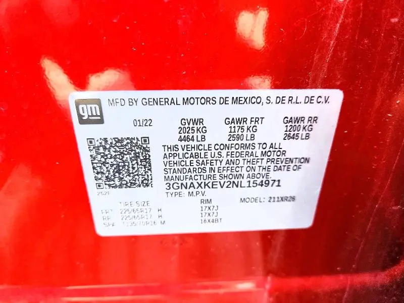 2022 CHEVROLET EQUINOX LT  